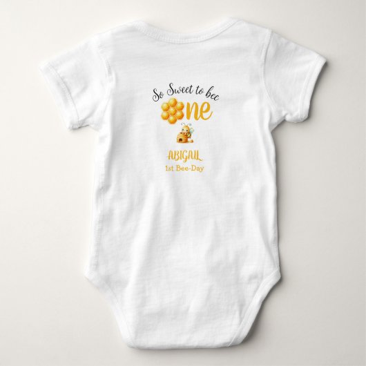 ZO LIEF OM ÉÉN 1E VERJAARDAG TE ZIJN ROMPER (Achterkant)