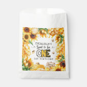 Zo lief om één bloemige 1e verjaardag te zijn bedankzakje (Voorkant)