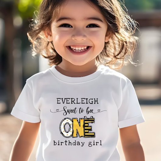 Zo lief om één bloemige 1e verjaardag te zijn kinder shirts