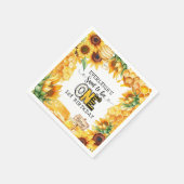 Zo lief om één bloemige 1e verjaardag te zijn servet (Hoek)