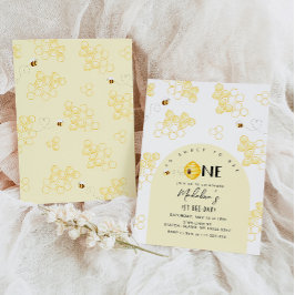 Zo lief om een eerste bijendag verjaardag te zijn kaart