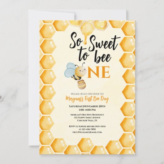 Zo lief om een meisje te zijn eerste verjaardag kaart (Voorkant)