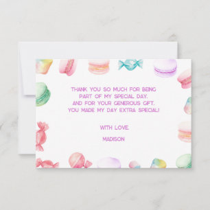 Zo lief om... kinderen verjaardag te zijn bedankkaart