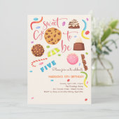 Zo lief om... kinderen verjaardag te zijn kaart (Staand voorkant)