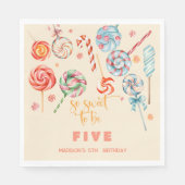 Zo lief om kinderen verjaardag te zijn servet (Voorkant)