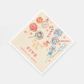 Zo lief om kinderen verjaardag te zijn servet (Hoek)