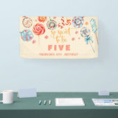 Zo lief om kinderen verjaardag te zijn spandoek (Beurs)