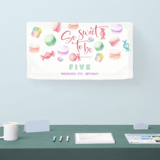 Zo lief om... kinderen verjaardag te zijn spandoek (Beurs)