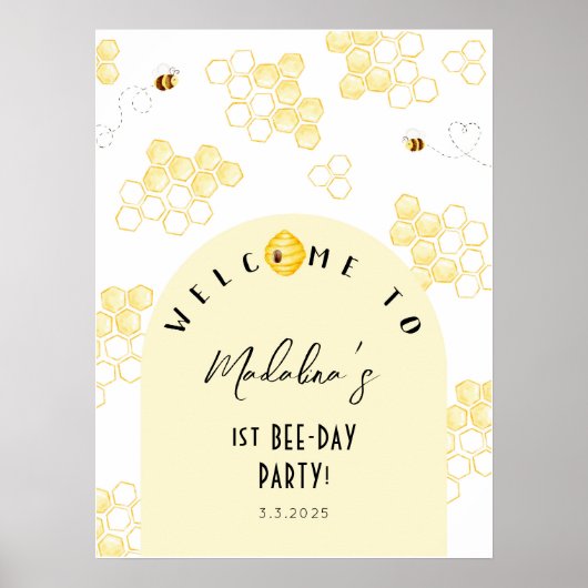 Zo lief om op een dag een bijenfeestje te zijn poster (Voorkant)