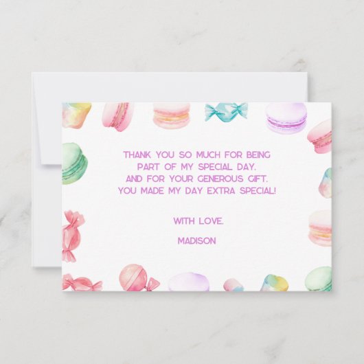 Zo lief om te zijn... Kinderverjaardag Bedankkaart (Voorkant)