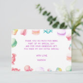 Zo lief om te zijn... Kinderverjaardag Bedankkaart (Staand voorkant)