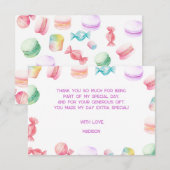 Zo lief om te zijn... Kinderverjaardag Bedankkaart (Voorkant / Achterkant)