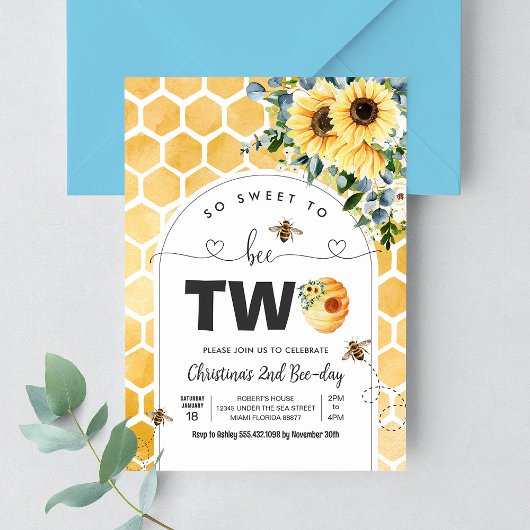 Zo lief om te zijn twee bijen themafeest eerste ve kaart