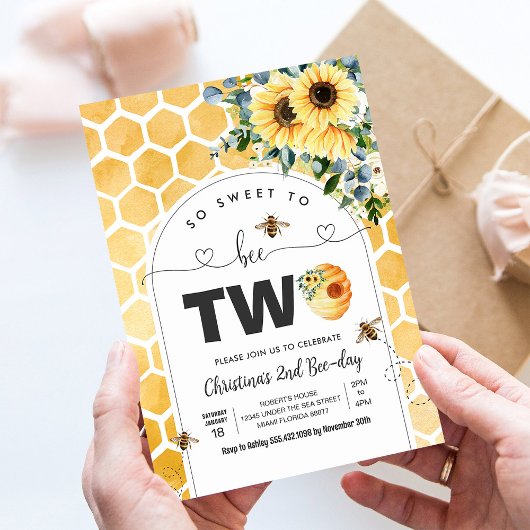 Zo lief om te zijn twee bijen themafeest eerste ve kaart