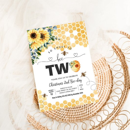 Zo lief om te zijn twee bijen themafeest eerste ve kaart