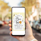 Zo lief om te zijn twee feest bij-dag 2e verjaarda kaart