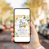 Zo lief om te zijn twee feest bij-dag 2e verjaarda kaart