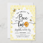 Zo lief om te zijn twee feest bij-dag 2e verjaarda kaart (Voorkant)