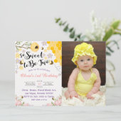 Zo lief om twee 2e verjaardag foto te zijn kaart (Staand voorkant)