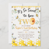 Zo lief om twee verjaardagsuitnodiging te zijn kaart (Voorkant)