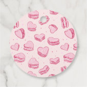 Zo lief roze harten Valentijn verjaardagsfeestje Bedankjes Labels (Achterkant)