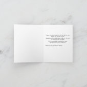 Zo lief van je om te komen! Dubbele bedankkaarten Bedankkaart (Binnen)