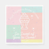 Zo lief van je om te komen! retro-ijs servet (Voorkant)