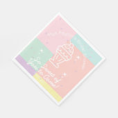 Zo lief van je om te komen! retro-ijs servet (Hoek)