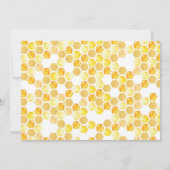 Zo lief voor bee Een Honeycomb Birthday Foto Kaart (Achterkant)