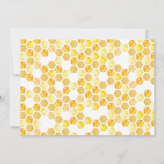 Zo lief voor bee Een Honeycomb Birthday Foto Kaart (Achterkant)