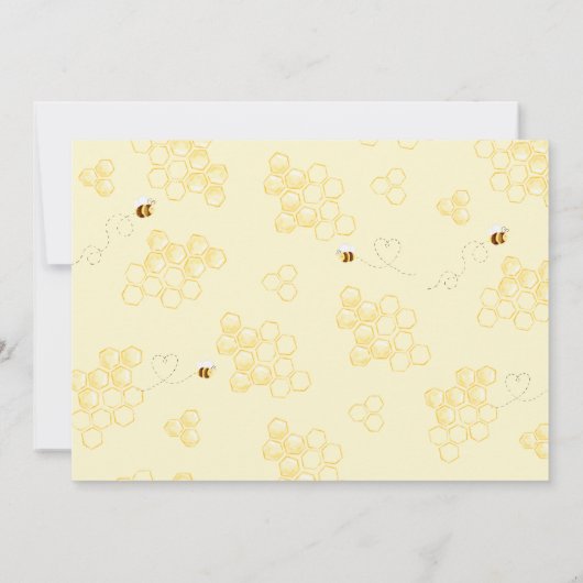 Zo lief voor Bee One 1st Bee day verjaardagsfoto Kaart (Achterkant)