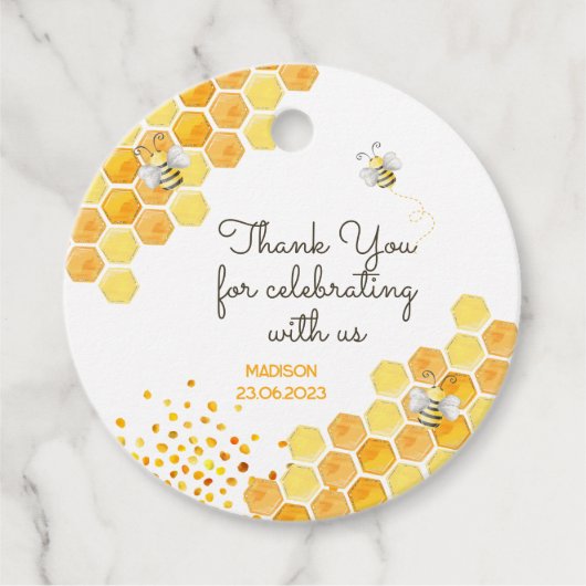 Zo lief voor bijenkinderen, dan ben je bedankjes labels (Voorkant)