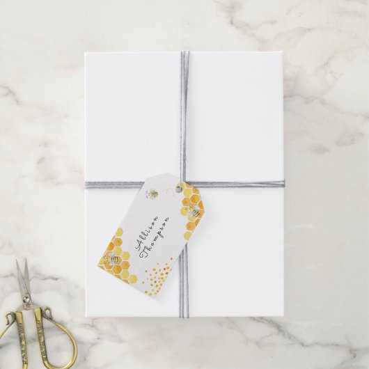 Zo lief voor bijenkinderen, verjaardag cadeaulabel (Met Touw)