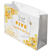 Zo lief voor bijenkinderen, verjaardag groot cadeauzakje (Achterkant Gekanteld)