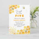 Zo lief voor bijenkinderen, verjaardag kaart (Staand voorkant)