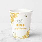Zo lief voor bijenkinderen, verjaardag papieren bekers (Voorkant)