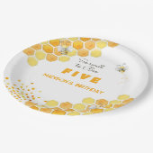 Zo lief voor bijenkinderen, verjaardag papieren bordje (Gekanteld)