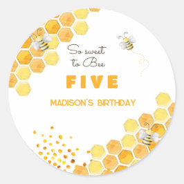 Zo lief voor bijenkinderen, verjaardag ronde sticker