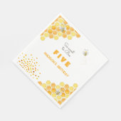 Zo lief voor bijenkinderen, verjaardag servet (Hoek)