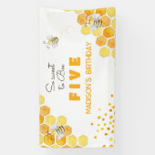 Zo lief voor bijenkinderen, verjaardag spandoek (Verticaal)