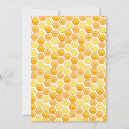 Zo lief voor bijenkinderen, verjaardagsuitnodiging kaart (Achterkant)