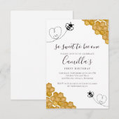 Zo lief voor één verjaardag bij te zijn kaart (Voorkant / Achterkant)