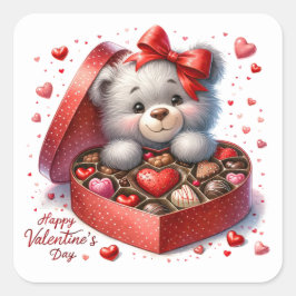 Zo lieve VALENTIJN Vierkante Sticker