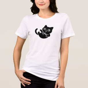 Zo Lui Kat T‑Shirt – Schattige Minimalistische Zwa Tri-Blend Shirt