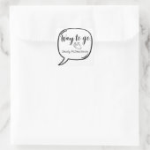 Zo moet het, Smarty McSmarterson Vierkante Sticker (Tas)