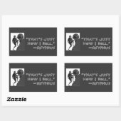 "Zo moet ik het doen" — Sysiphus Rechthoekige Sticker (Vel)