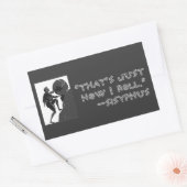 "Zo moet ik het doen" — Sysiphus Rechthoekige Sticker (Envelop)