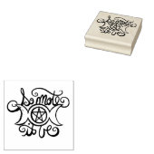 Zo Moge het Zijn Drie-eenheid Maan Godin Symbool Rubberstempel (Gestempeld)