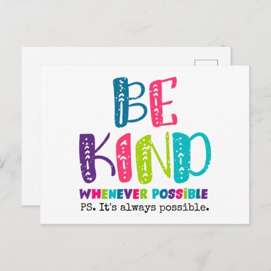 Zo mogelijk briefkaart (Voorkant / Achterkant)