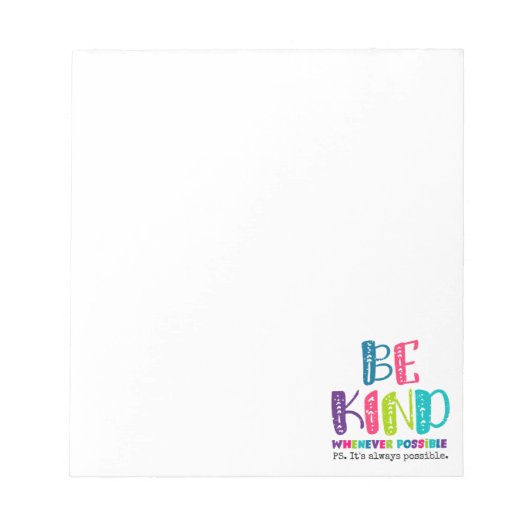 Zo mogelijk notitieblok (Voorkant)